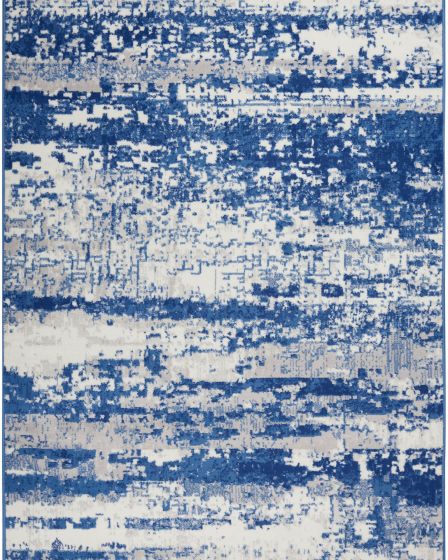 Whimsicle WHS06 Ivory Navy Area Rug