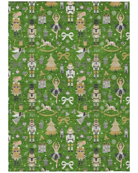 Wonderland WN35 Green 10'x14' Area Rug