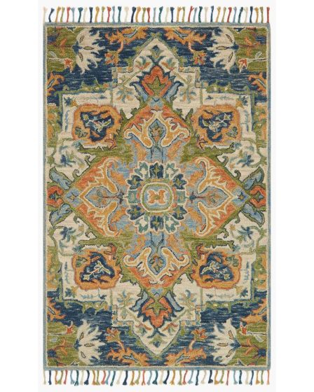 Zharah ZR-11 Blue/Multi Area Rug