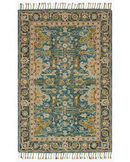 Zharah ZR-12 Blue/Navy Area Rug