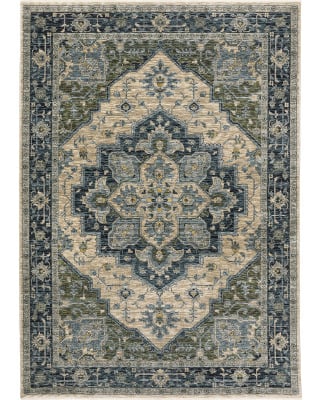 Aberdeen 51g Blue/Beige Area Rug