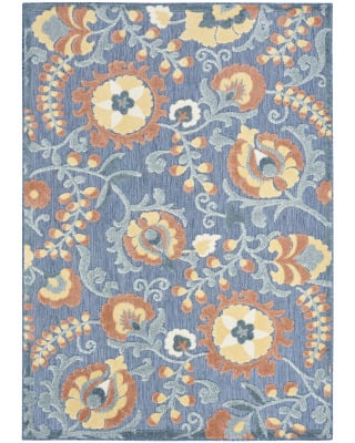 Aloha ALH17 Blue Rose Area Rug