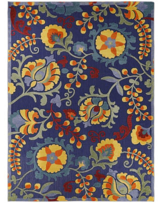 Aloha ALH17 Navy Multicolor Area Rug