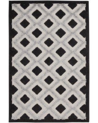 Aloha ALH26 Black White Area Rug