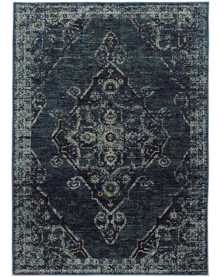 Andorra 7135f Blue Area Rug