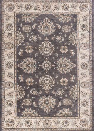 Avalon 5608 Grey/Ivory Kashan Area Rug
