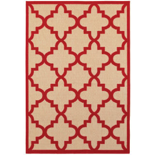 Cayman 660r Sand/Red Area Rug