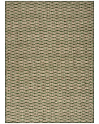 Courtyard COU01 Green Area Rug