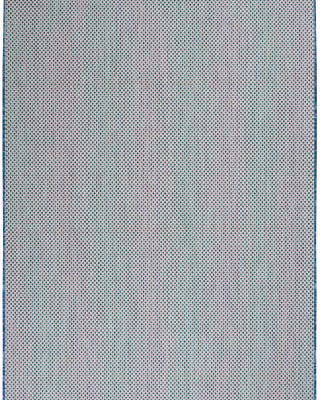Courtyard COU01 Ivory Blue Area Rug