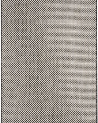 Courtyard COU01 Ivory Charcoal Area Rug