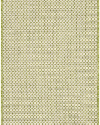 Courtyard COU01 Ivory Green Area Rug