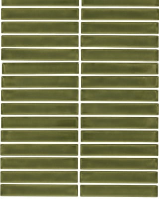 Daltile Artcrafted Aloe Glossy 1x6 Tile | Carpet Exchange