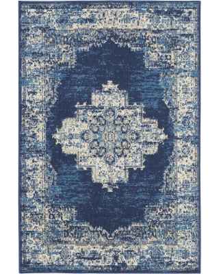 Grafix GRF14 Navy Blue Area Rug