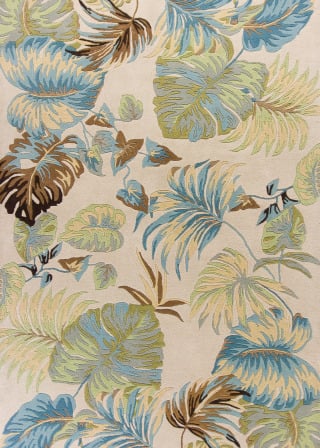 Havana 2630 Ivory/Blue Oasis Area Rug