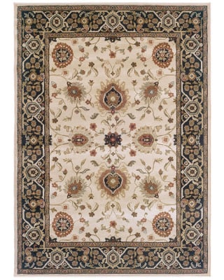 Hudson 1338c Beige/Black Area Rug