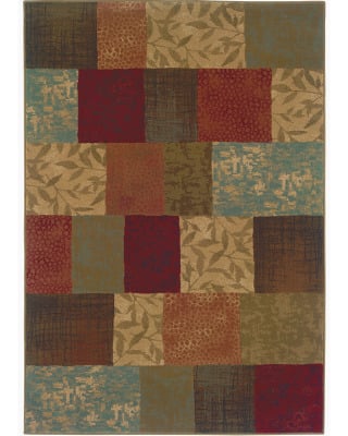 Hudson 30c Green/Red Area Rug