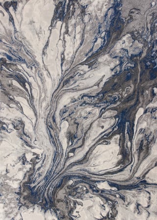 Illusions 6202 Grey Watercolors Area Rug