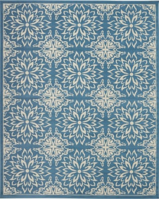 Jubilant JUB06 Ivory/Blue Area Rug