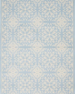 Jubilant JUB06 Ivory/Light Blue Area Rug