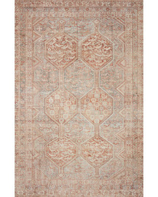 Jules Jul-04 Tangerine/Mist Area Rug