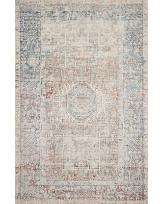 Loloi Jules Jul-07 Natural/Ocean Area Rug | Carpet Exchange