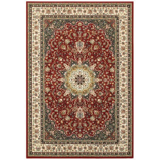 Kashan 119n Red/Ivory Area Rug