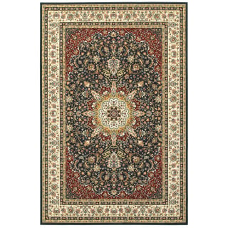 Kashan 119u Navy/Ivory Area Rug