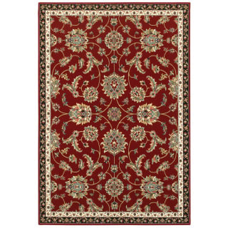 Kashan 370r Red/Multi Area Rug