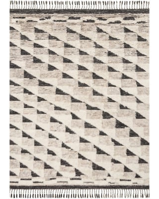Khalid KF-02 Natural/Black Area Rug