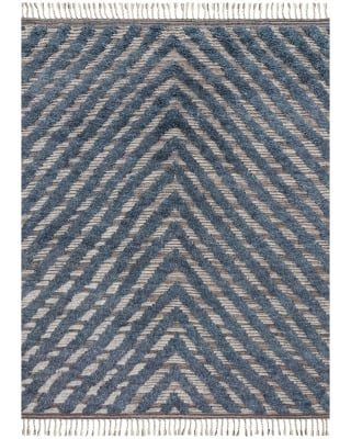 Khalid KF-06 Blue/Pewter Area Rug