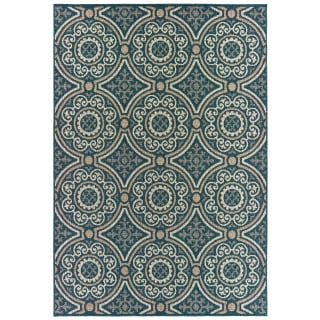 Latitude 609b Blue/Grey Area Rug
