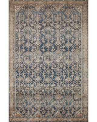 Lenna LEA-01 Indigo/Natural Area Rug