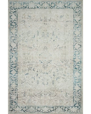 Lenna LEA-06 Natural/Denim Area Rug