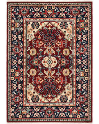 Lilihan 2062r Red/Blue Area Rug