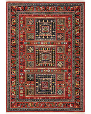 Lilihan 2c Red/Multi Area Rug