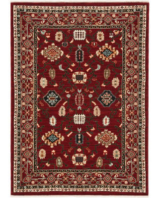 Lilihan 43s Red/Black Area Rug