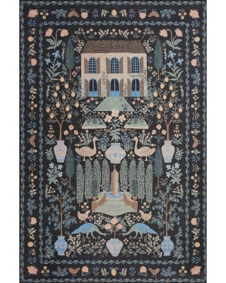 Menagerie MEN-03 Black Area Rug