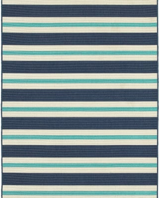 Meridian 5701b Blue/Ivory Area Rug
