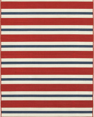 Meridian 5701r Red/Blue Area Rug