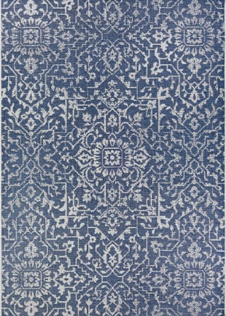 Monte Carlo Palmette Navy/Ivory Area Rug