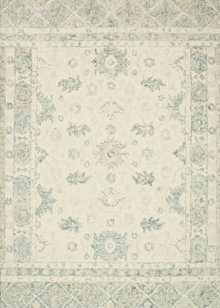 Norabel NOR-01 Ivory/Slate Area Rug