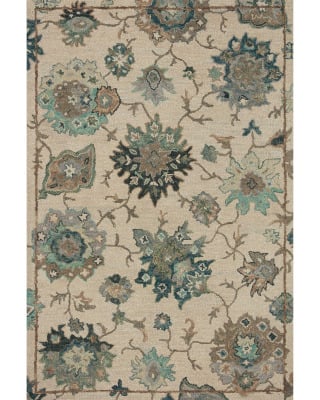Padma PMA-03 Ivory/Blue Area Rug