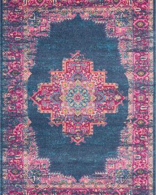 Passion PSN03 Blue Area Rug