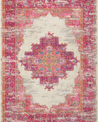 Passion PSN03 Ivory/Fuchsia Area Rug