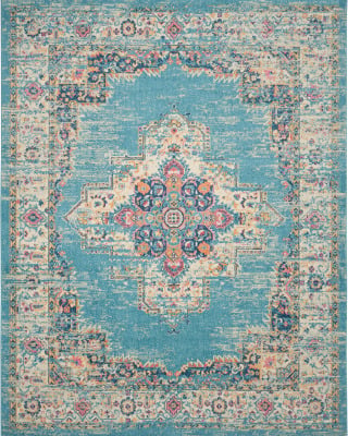 Passion PSN03 Light Blue Area Rug