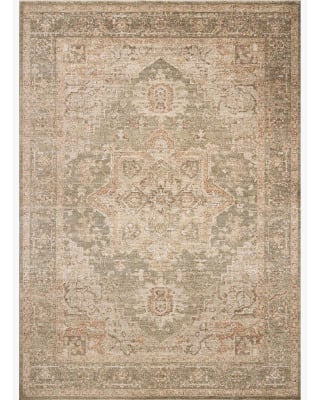 Loloi Palma PLM-08 Olive/Spice Area Rug | Carpet Exchange