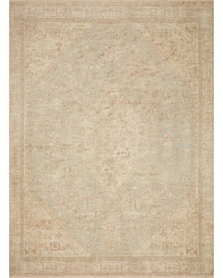 Priya PRY-01 Ocean/Ivory Area Rug