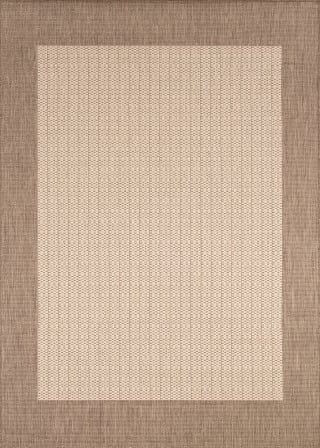 Recife Checkered Field Natural/Cocoa Area Rug