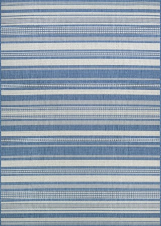 Recife Gazebo Stripe Champ/Blue Area Rug