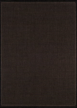 Recife Saddlestitch Black/Cocoa Area Rug